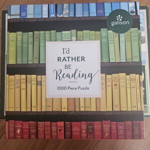 Galison Puzzle I'd Rather Be Reading 1000 Piece